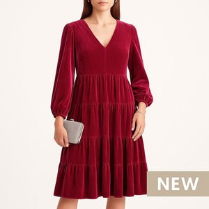 Women's Eliza J Dress Size 12 Red Velvet